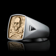 Load image into Gallery viewer, TYPAR Silver x CROSSBONE SKULL TAG Gold