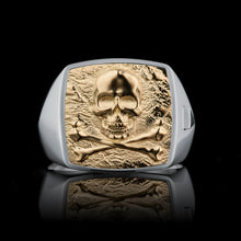 Load image into Gallery viewer, TYPAR Silver x CROSSBONE SKULL TAG Gold