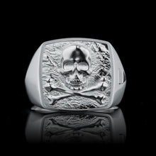 Load image into Gallery viewer, TYPAR x CROSSBONE SKULL TAG Silver